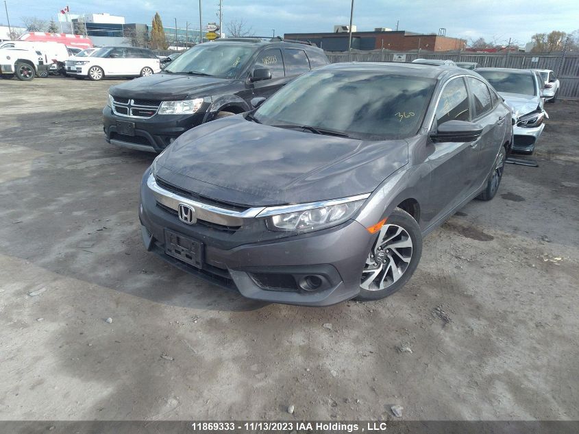 2018 Honda Civic Ex VIN: 2HGFC2F81JH022100 Lot: 11869333