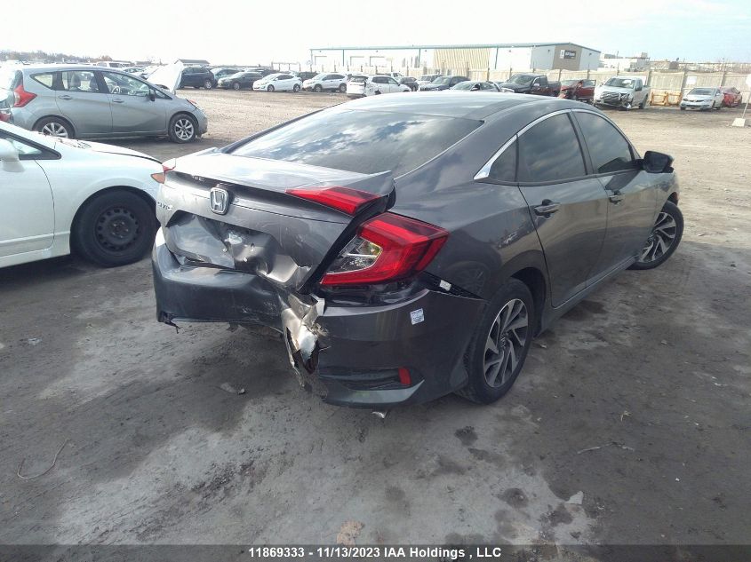 2018 Honda Civic Ex VIN: 2HGFC2F81JH022100 Lot: 11869333