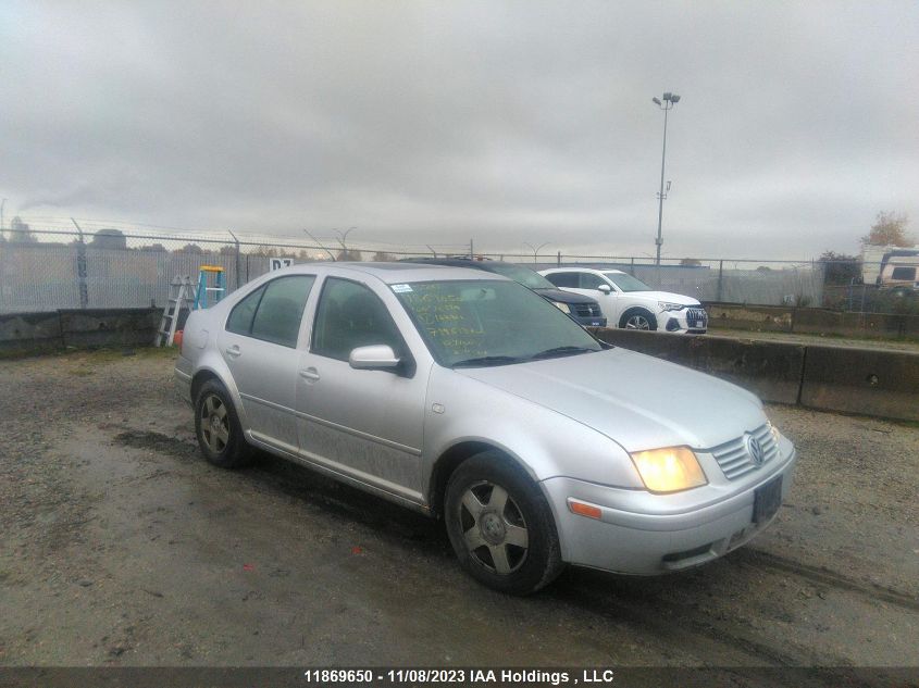 2000 Volkswagen Jetta Gls VIN: 3VWSF29M2YM162811 Lot: 11869650