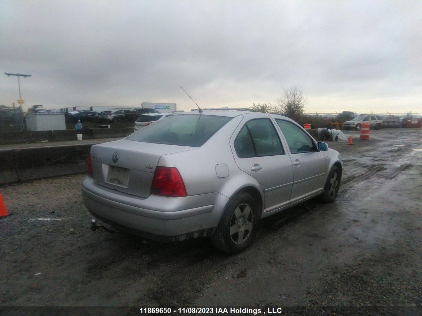 2000 Volkswagen Jetta Gls VIN: 3VWSF29M2YM162811 Lot: 11869650