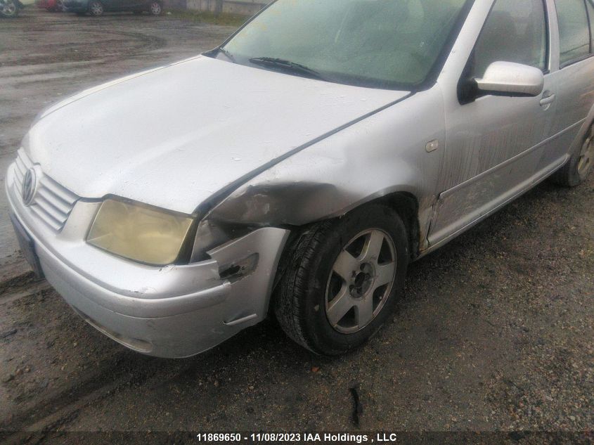 2000 Volkswagen Jetta Gls VIN: 3VWSF29M2YM162811 Lot: 11869650