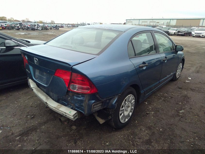 2008 Honda Civic Dx VIN: 2HGFA16278H025749 Lot: 11869874