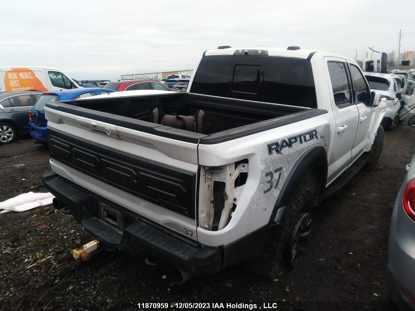 2022 Ford F-150 Raptor VIN: 1FTFW1RG8NFB38162 Lot: 11870959