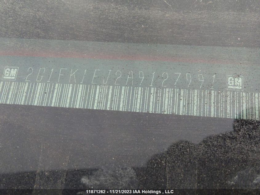 2010 Chevrolet Camaro 2Ss VIN: 2G1FK1EJ2A9127991 Lot: 11871262