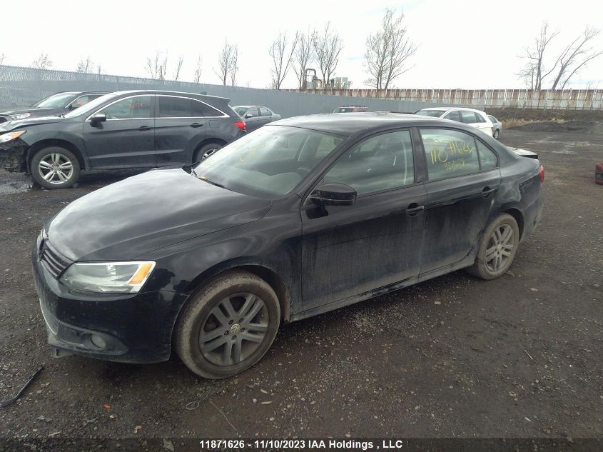 2013 Volkswagen Jetta Sedan Trendline/Trendline+ VIN: 3VW1K7AJ1DM383428 Lot: 11871626