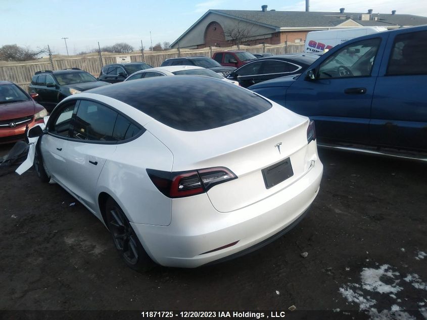 2022 Tesla Model 3 VIN: 5YJ3E1EA4NF165290 Lot: 11871725