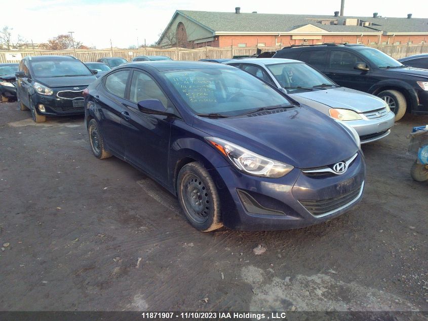 2014 Hyundai Elantra Gl VIN: 5NPDH4AEXEH470459 Lot: 11871907