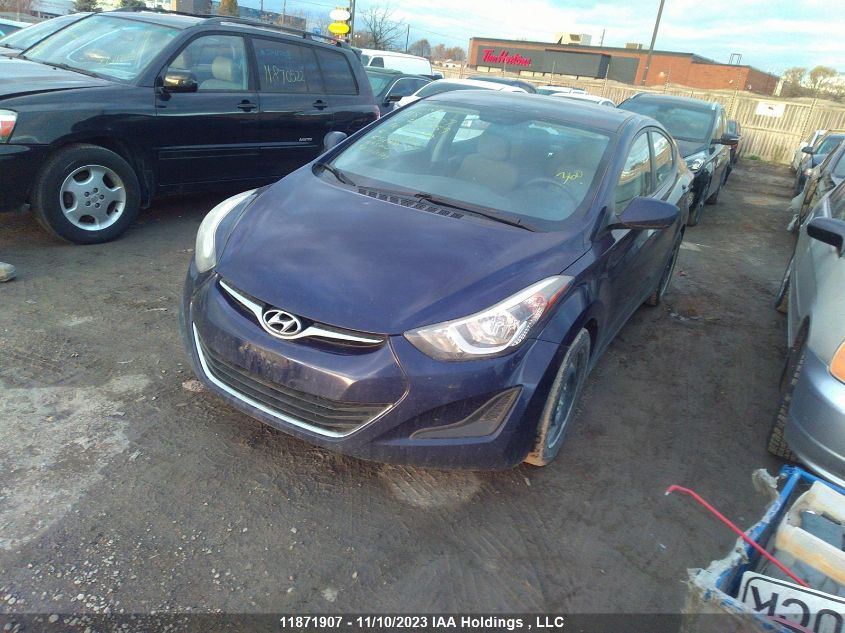 2014 Hyundai Elantra Gl VIN: 5NPDH4AEXEH470459 Lot: 11871907