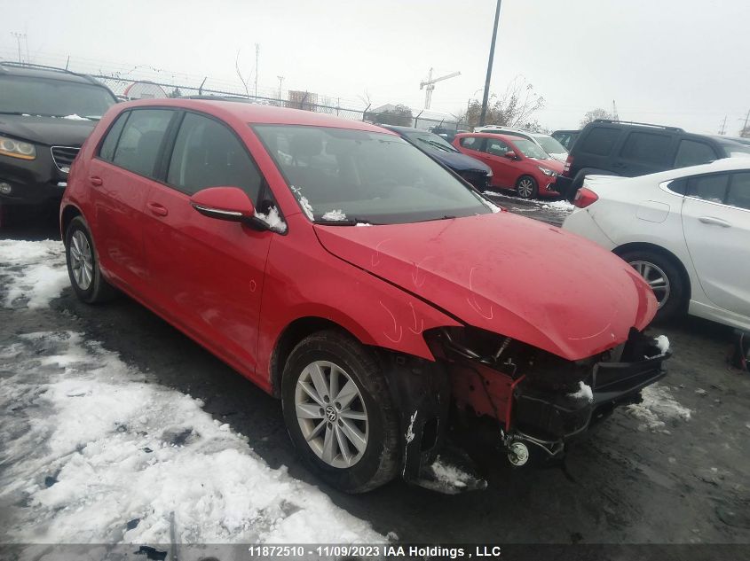 2017 Volkswagen Golf Trendline/Highline VIN: 3VW217AUXHM047980 Lot: 11872510