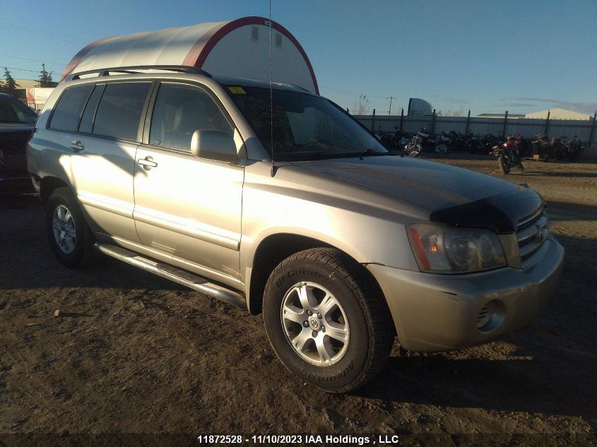 2003 Toyota Highlander VIN: JTEHF21A330100582 Lot: 11872528