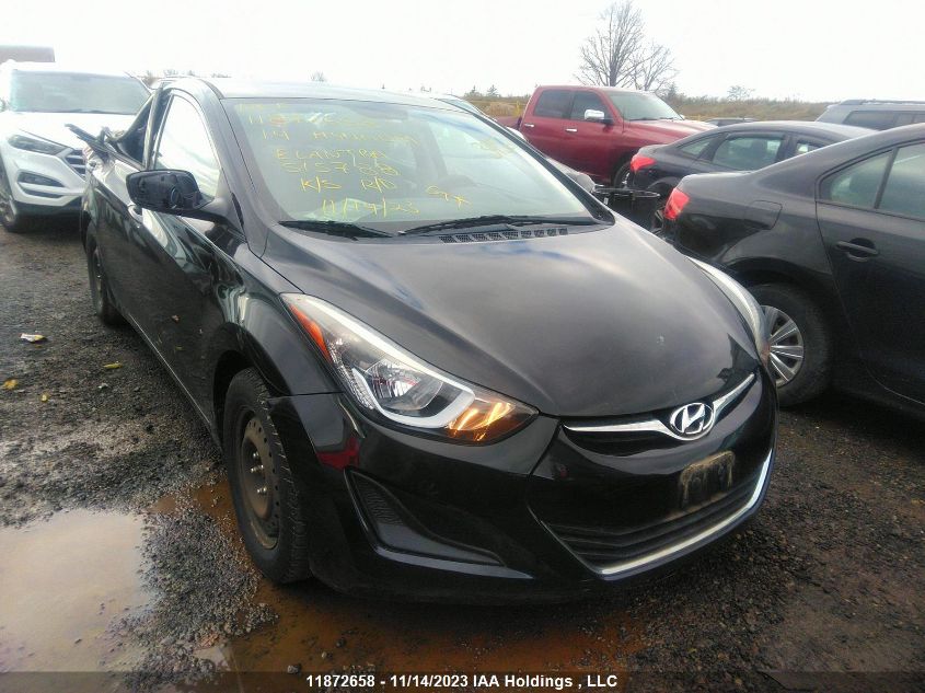 2014 Hyundai Elantra Gl VIN: 5NPDH4AE3EH515788 Lot: 11872658