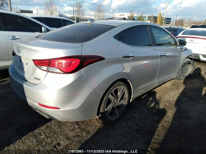 2014 Hyundai Elantra Limited VIN: KMHDH4AH9EU075667 Lot: 11872993