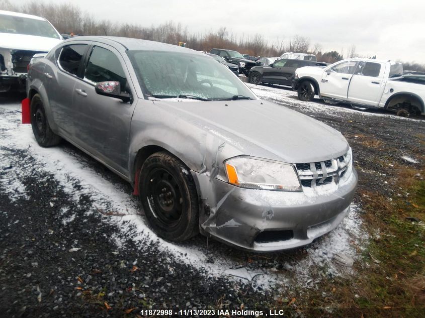 2013 Dodge Avenger Se VIN: 1C3CDZAB3DN721142 Lot: 11872998