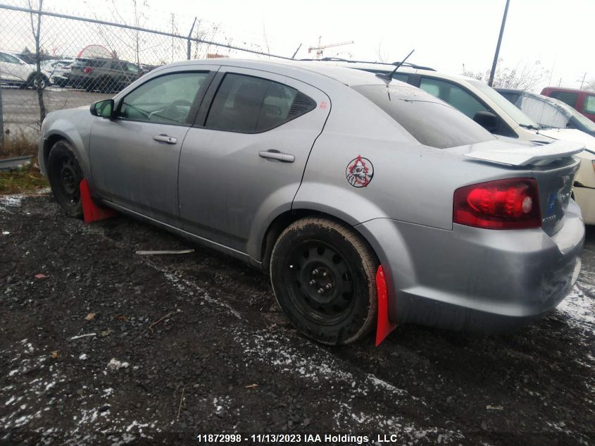 2013 Dodge Avenger Se VIN: 1C3CDZAB3DN721142 Lot: 11872998