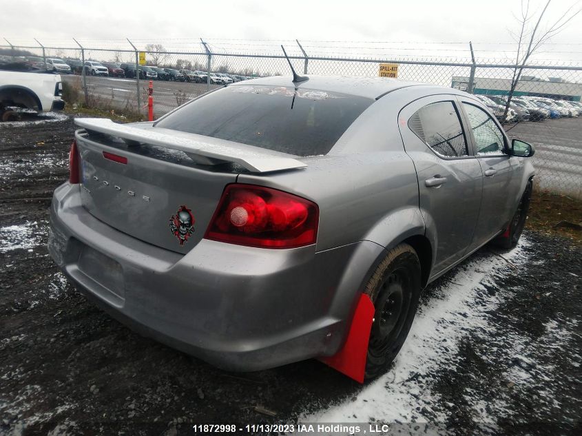 2013 Dodge Avenger Se VIN: 1C3CDZAB3DN721142 Lot: 11872998