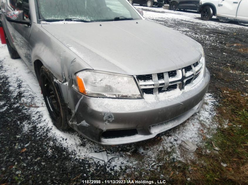 2013 Dodge Avenger Se VIN: 1C3CDZAB3DN721142 Lot: 11872998