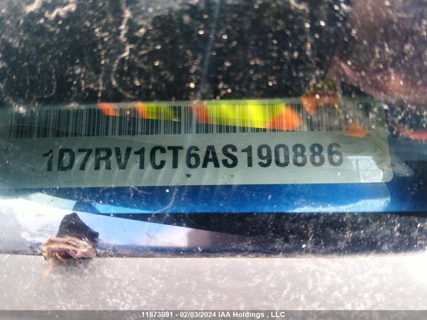 2010 Dodge Ram 1500 VIN: 1D7RV1CT6AS190886 Lot: 11873091