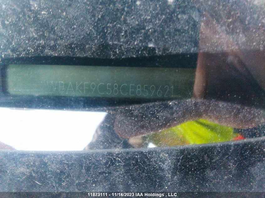 2012 BMW 3 Series 335I xDrive VIN: WBAKF9C58CE859621 Lot: 11873111
