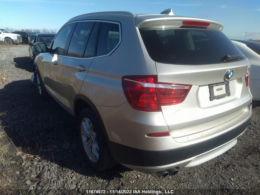 2014 BMW X3 xDrive28I VIN: 5UXWX9C5XE0D12563 Lot: 11874072