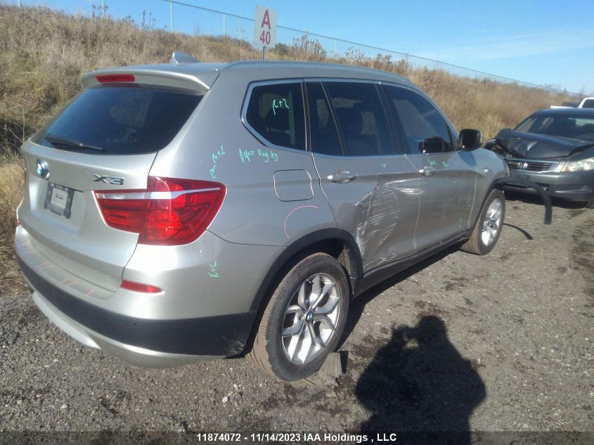 2014 BMW X3 xDrive28I VIN: 5UXWX9C5XE0D12563 Lot: 11874072