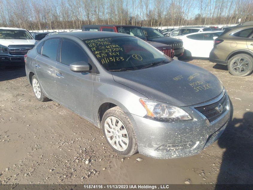 2014 Nissan Sentra S/Sv/Sr/Sl VIN: 3N1AB7AP5EL629754 Lot: 11874116