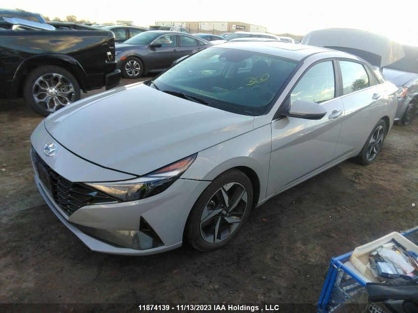 2022 Hyundai Elantra Ultimate Ivt VIN: KMHLN4AG8NU283731 Lot: 11874139