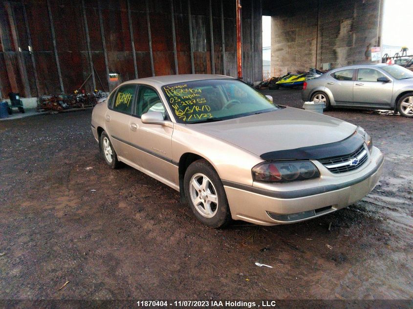 2003 Chevrolet Impala Ls VIN: 2G1WH52K739213755 Lot: 11870404X