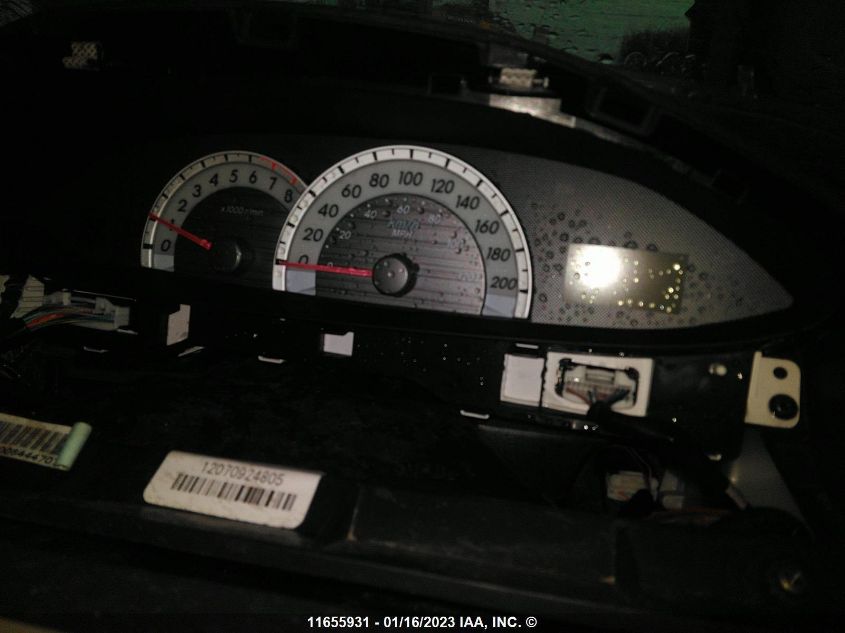 2008 Toyota Yaris VIN: JTDBT923081203522 Lot: 11655931X