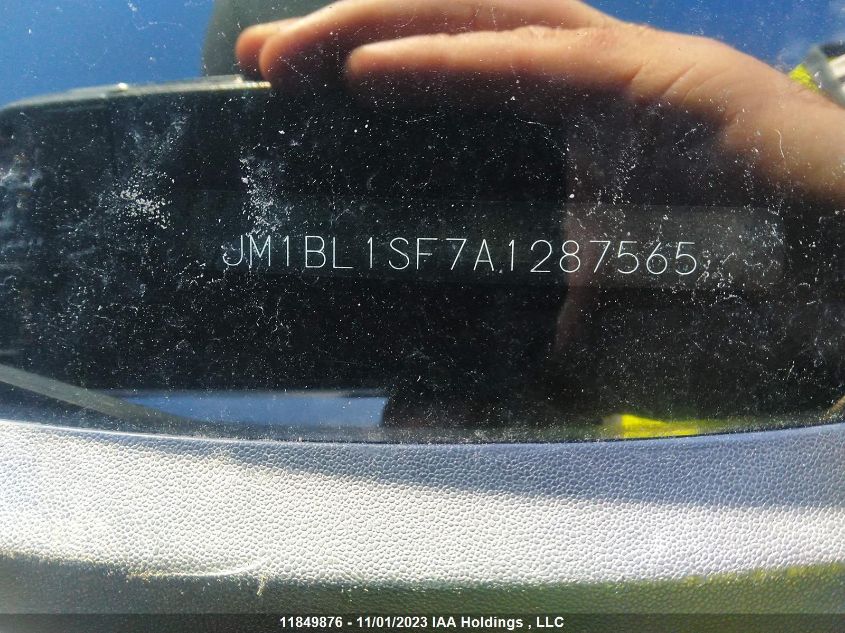 2010 Mazda Mazda3 Gx/Gs VIN: JM1BL1SF7A1287565 Lot: 11849876X