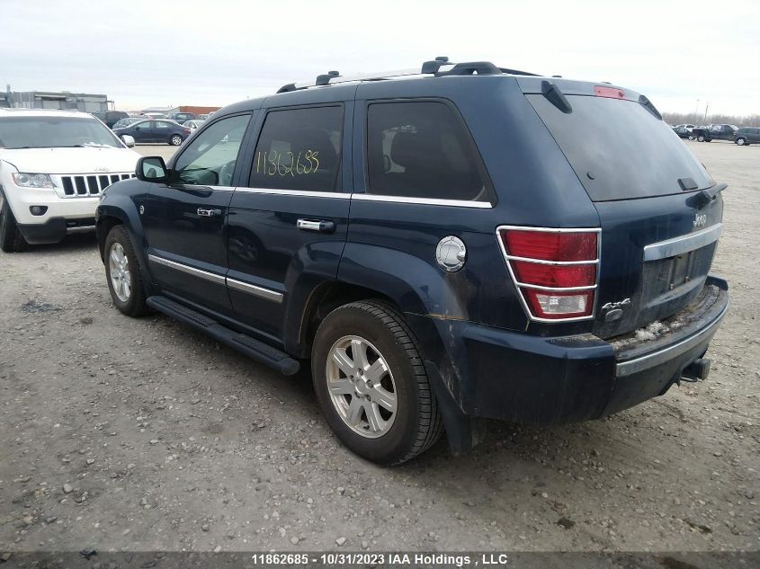 2008 Jeep Grand Cherokee Overland VIN: 1J8HR68M48C505271 Lot: 11862685X