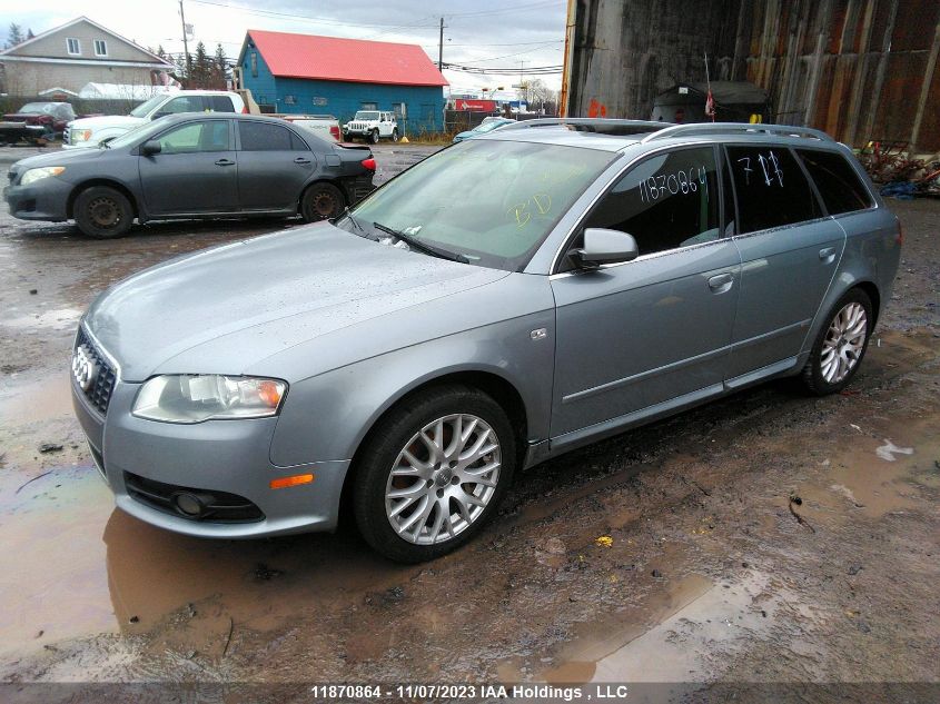 2008 Audi A4 2.0T VIN: WAUKF68E38A167675 Lot: 11870864X