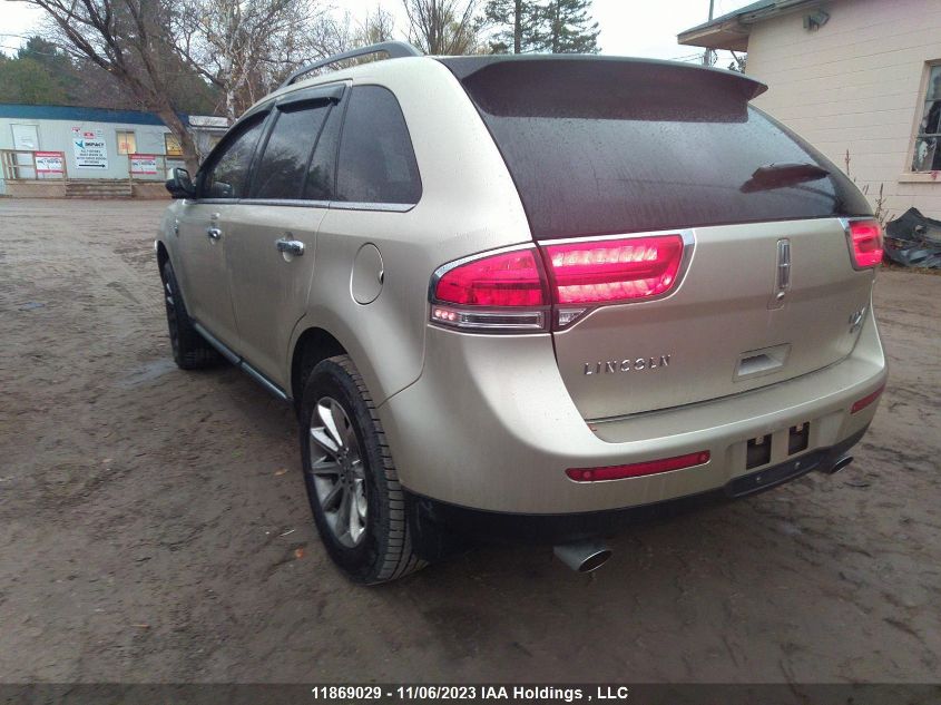 2011 Lincoln Mkx VIN: 2LMDJ8JK1BBJ25247 Lot: 11869029X