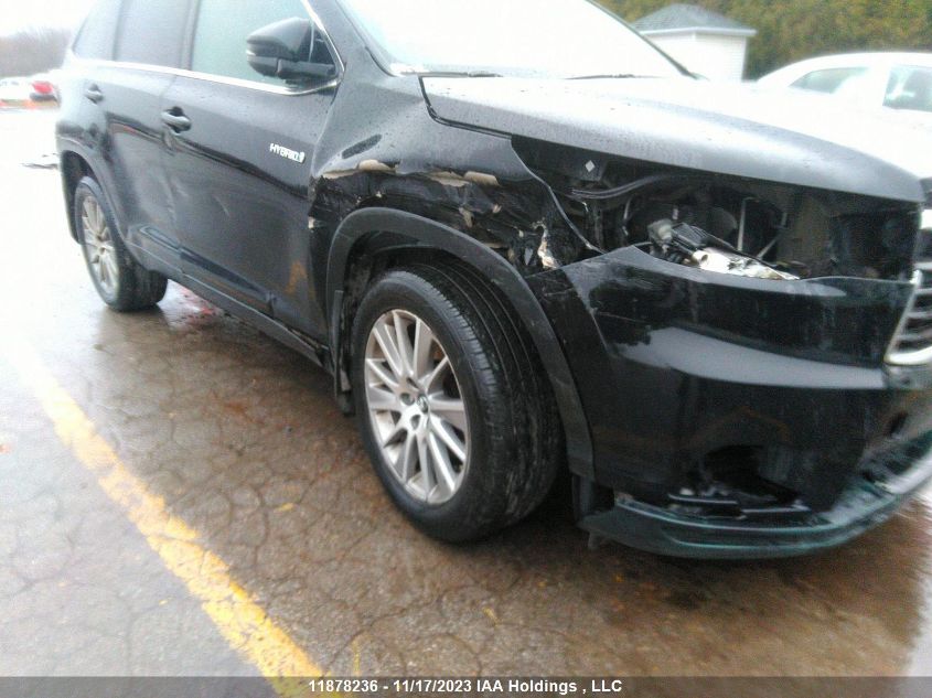 2016 Toyota Highlander VIN: 5TDJCRFH7GS020086 Lot: 11878236