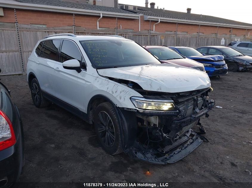 2020 Volkswagen Tiguan Highline VIN: 3VV4B7AX5LM107340 Lot: 11878379