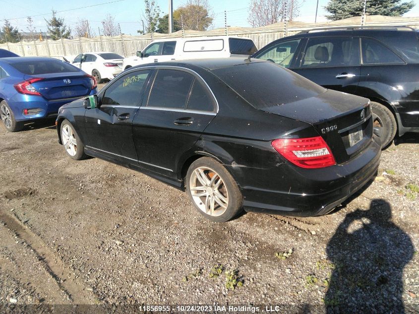 2013 Mercedes-Benz C-Class C 300 VIN: WDDGF8AB2DA858376 Lot: 11856955X