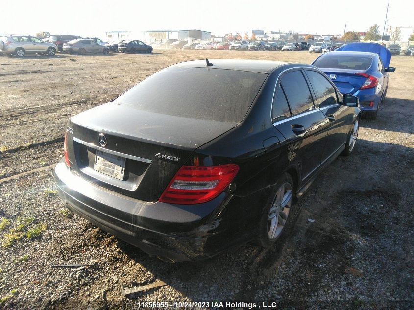 2013 Mercedes-Benz C-Class C 300 VIN: WDDGF8AB2DA858376 Lot: 11856955X