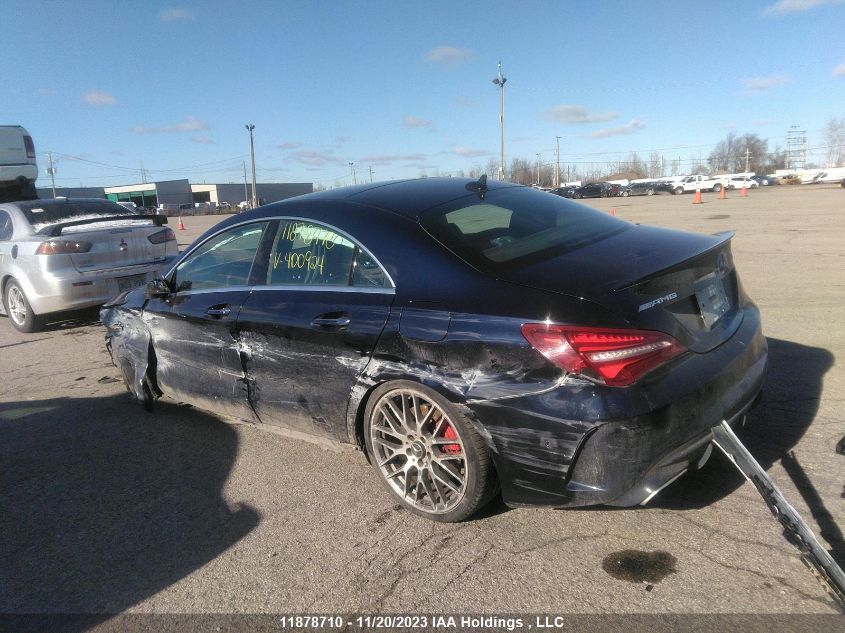 2017 Mercedes-Benz Cla Amg Cla 45 VIN: WDDSJ5CB4HN400924 Lot: 11878710