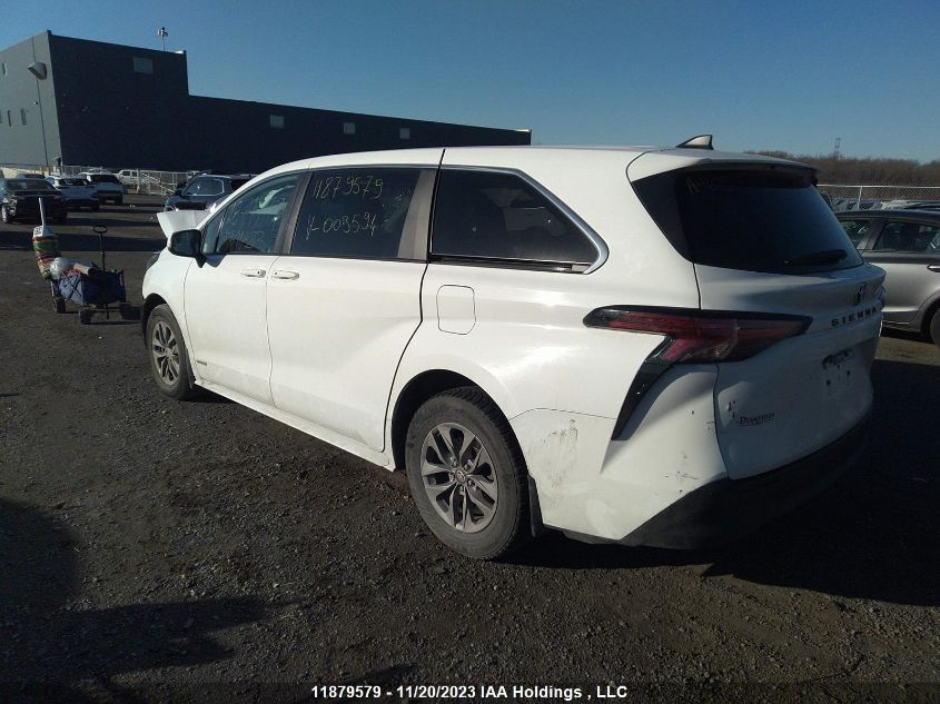 2021 Toyota Sienna Le/Xle/Xse/Limited VIN: 5TDGRKEC5MS003594 Lot: 11879579