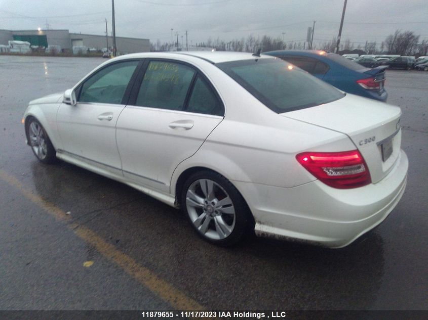 2012 Mercedes-Benz C-Class C 300 VIN: WDDGF8BBXCA691598 Lot: 11879655