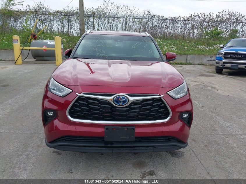 2021 Toyota Highlander Hybrid Limited VIN: 5TDDBRCH5MS048713 Lot: 11881343
