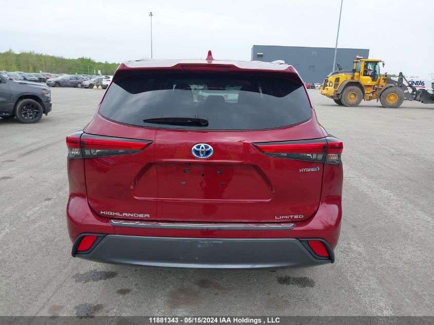 2021 Toyota Highlander Hybrid Limited VIN: 5TDDBRCH5MS048713 Lot: 11881343