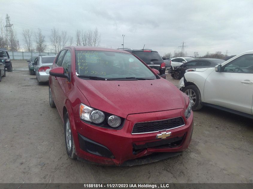 2012 Chevrolet Sonic Lt VIN: 1G1JC6EH0C4201058 Lot: 11881814