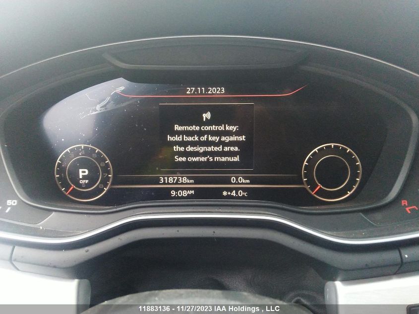 2017 Audi A4 VIN: WAUFNAF44HN020159 Lot: 11883136