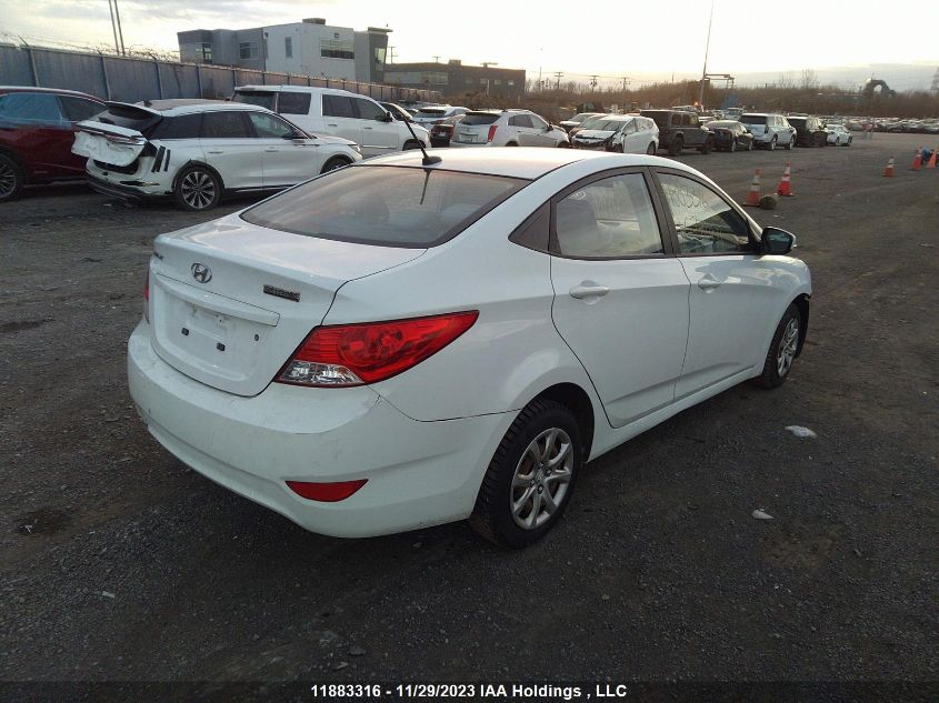 2014 Hyundai Accent Gls/Gs VIN: KMHCT4AEOEU772189 Lot: 11883316