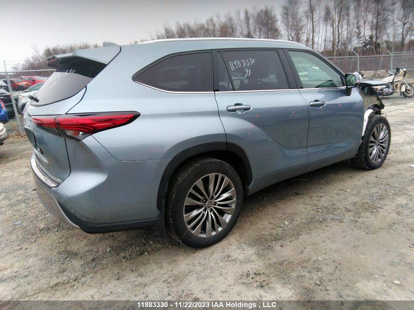 2021 Toyota Highlander Platinum VIN: 5TDFZRBH6MS142668 Lot: 11883330