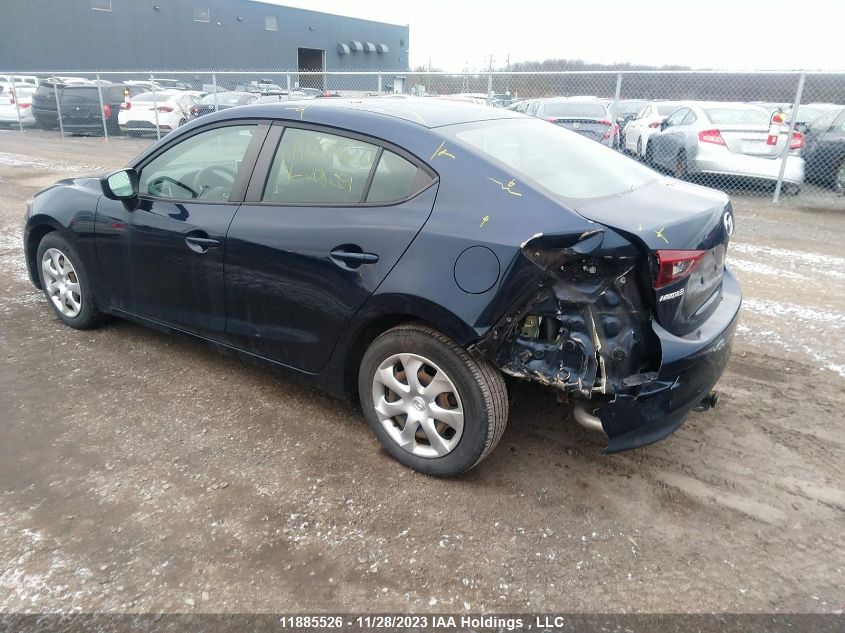 2015 Mazda Mazda3 Gx VIN: 3MZBM1U70FM208201 Lot: 11885526