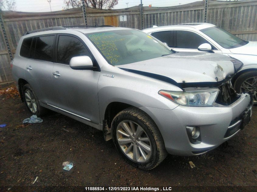 2012 Toyota Highlander Hybrid VIN: JTEBC3EH3C2007416 Lot: 11886934