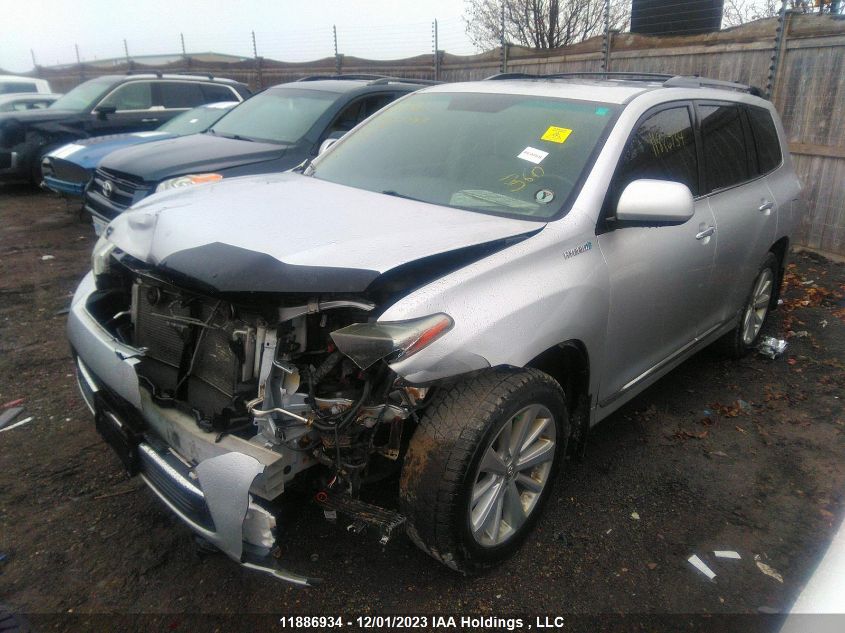 2012 Toyota Highlander Hybrid VIN: JTEBC3EH3C2007416 Lot: 11886934