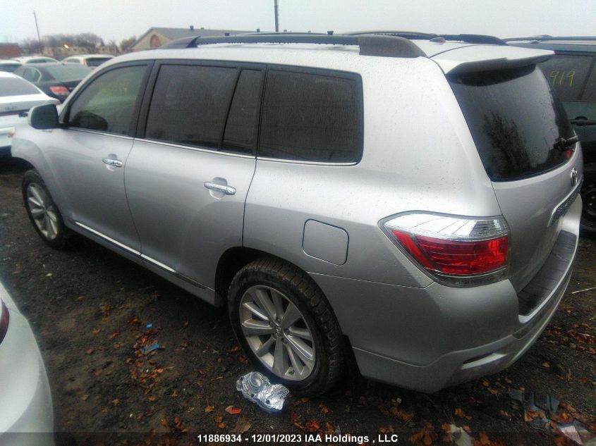 2012 Toyota Highlander Hybrid VIN: JTEBC3EH3C2007416 Lot: 11886934