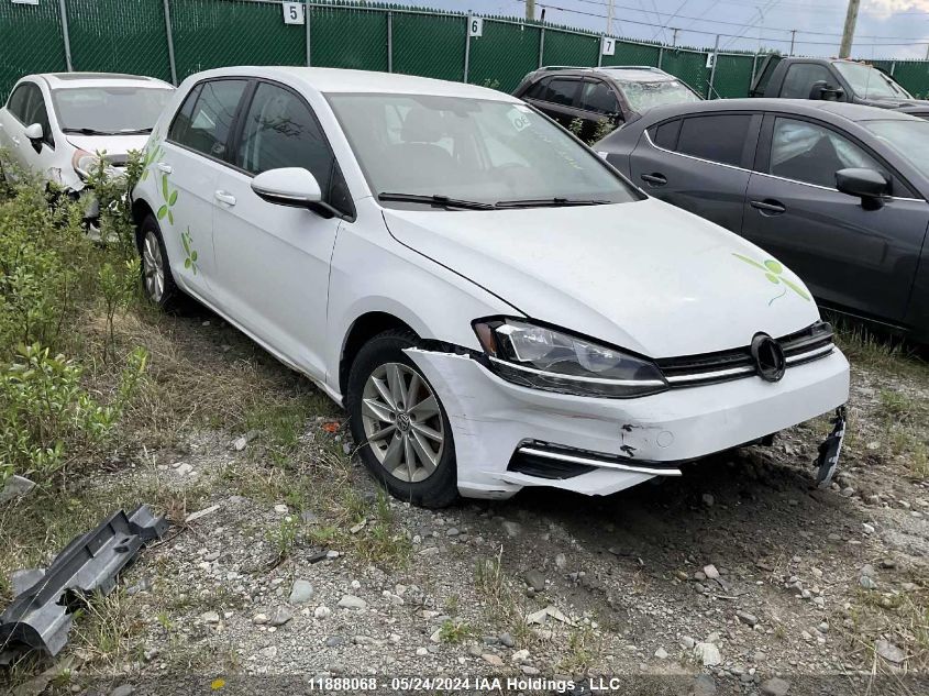 2019 Volkswagen Golf S/Se VIN: 3VWG57AU1KM010169 Lot: 11888068